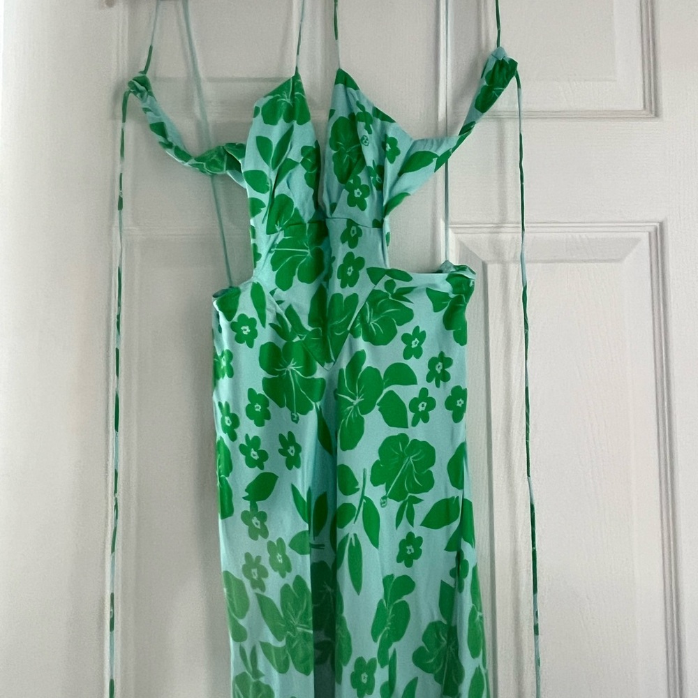 Zara Mint Green Floral Dress